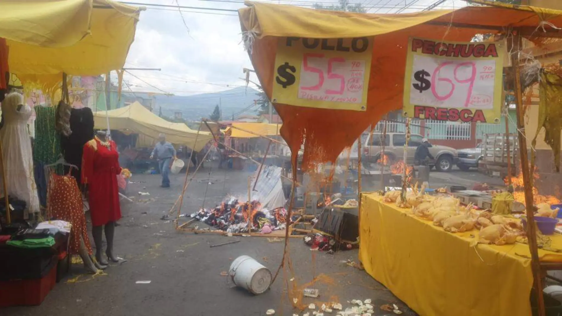 Explosión en Tianguis